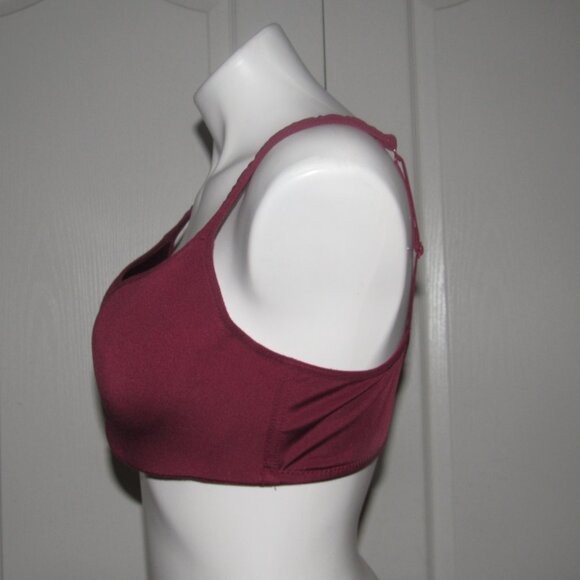 JESSICA SIMPSON Burgandy Underwire Padded Bra Size 38C - Picture 2 of 4